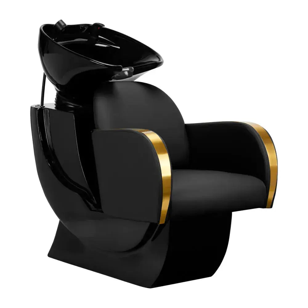 Hairdressing wash unit Malaga gold and black Gabbiano