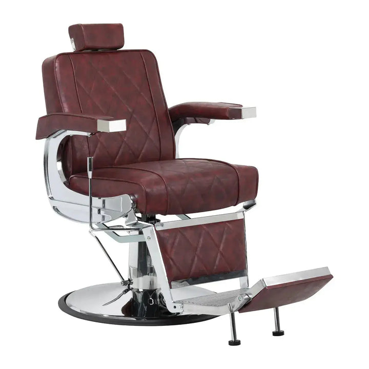 Barber chair BM88066 burgundy Hair System
