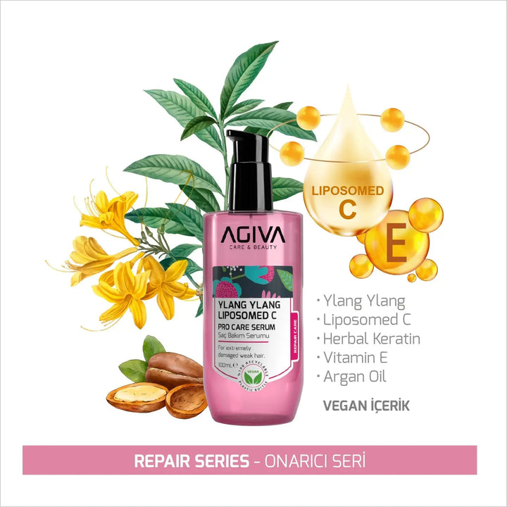 Ylang Ylang Lıpozom C Pro Care Hair Serum AGIVA