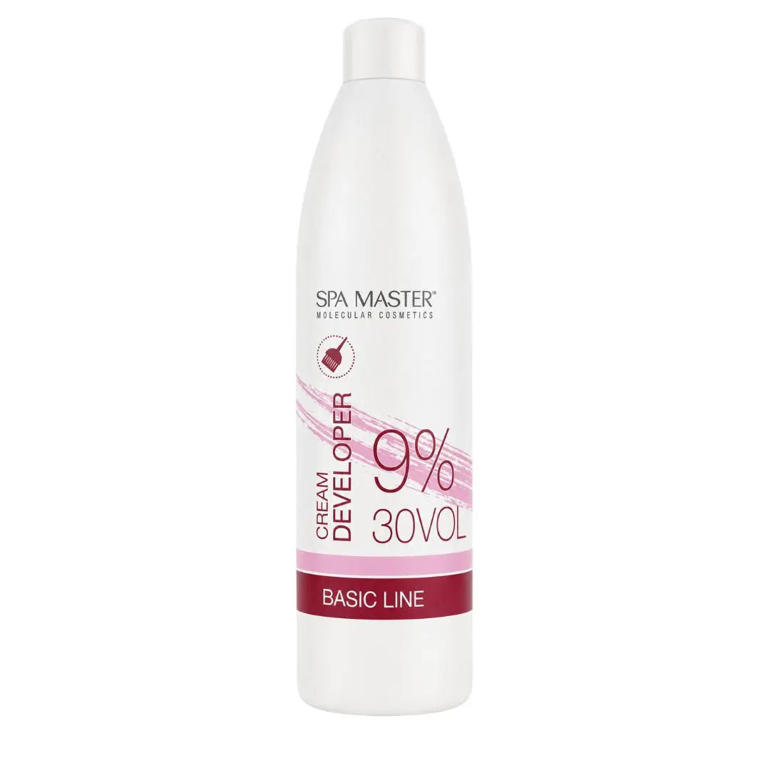 Spa Master Cream Developer 9% (30 vol), 930 ml, i vit Basic Line-flaska