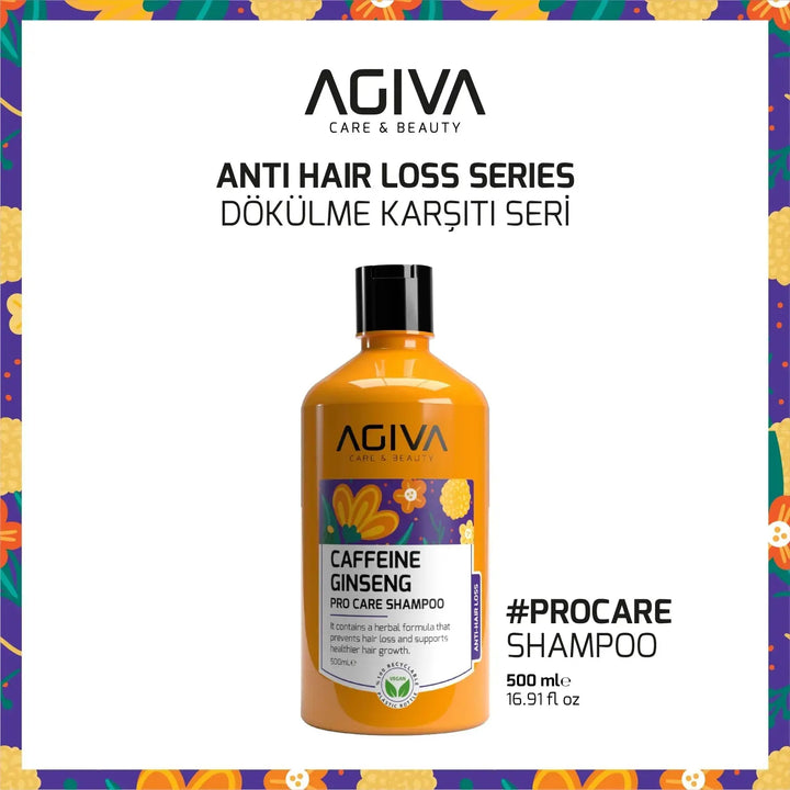 Caffeine Ginseng Pro Care Shampoo - 500 AGIVA