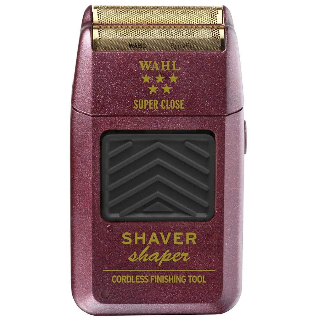 Wahl 5-star shaver/shaper vinröd folierakapparat med dubbla guldfärgade folier