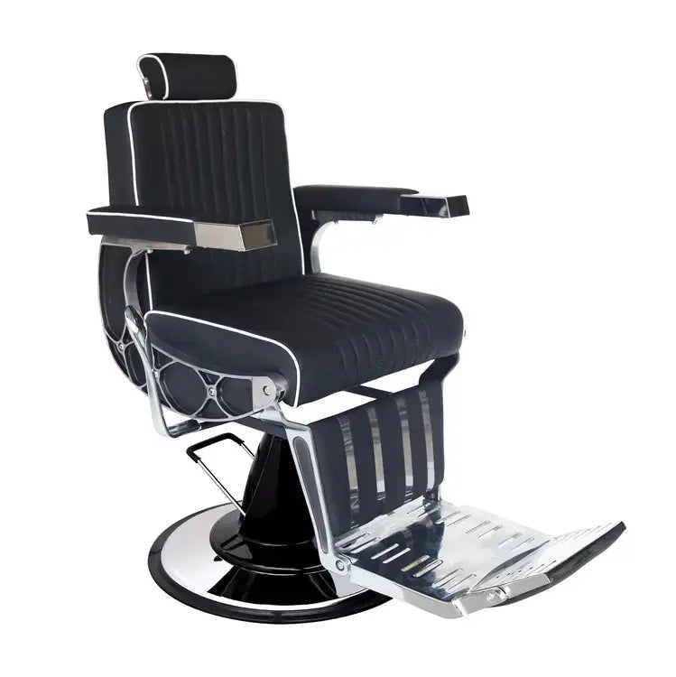 Barber chair black silver Klipp&Trim