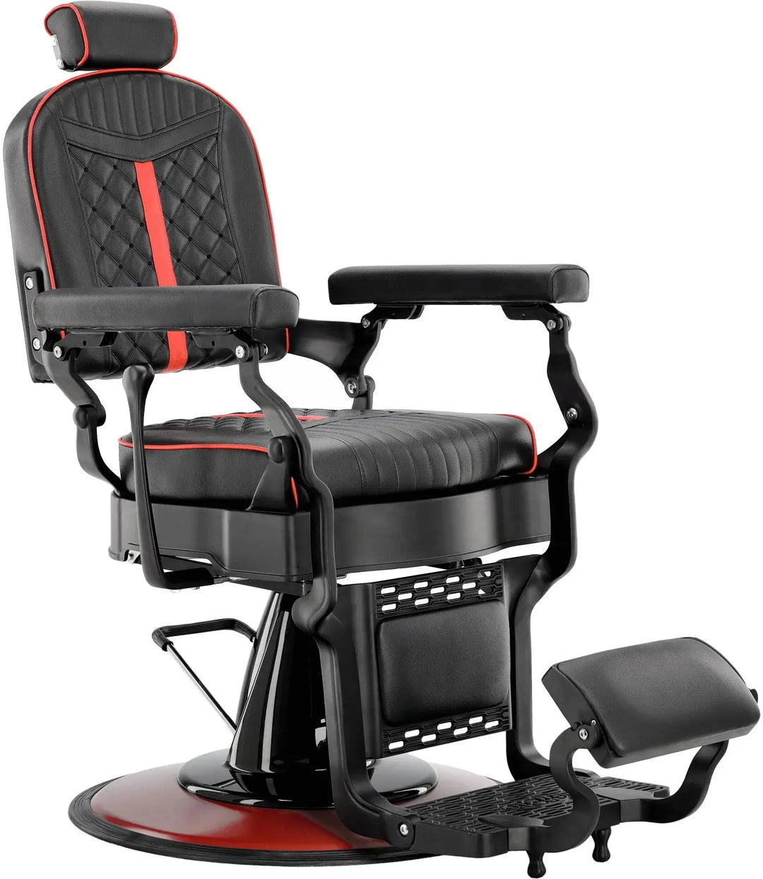 Barber chair Black-RED Klipp&Trim