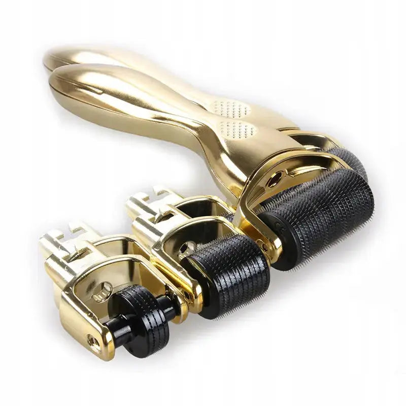 Derma roller 3-i-1 guld Klipp&Trim