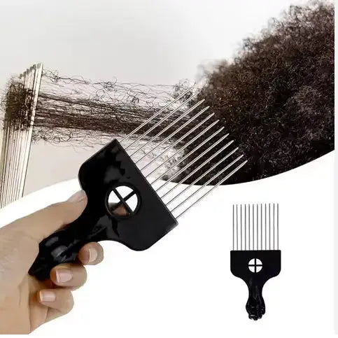 styling afro kam metall bred Klipp&Trim