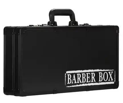Aluminum Barber Tool Case Svart Klipp&Trim