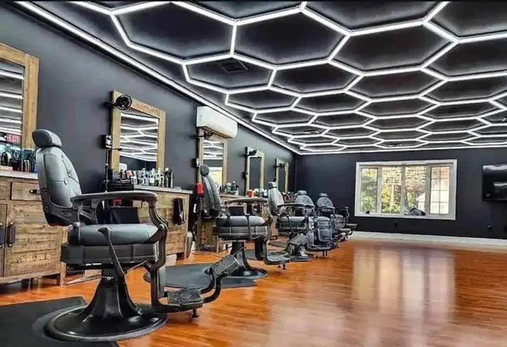 Led Hexagon Barber Shop Barrier Light Led Klipp&Trim