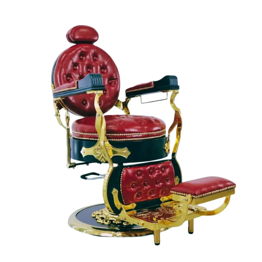 Kingdom Barber Chair RED- Black Klipp&Trim