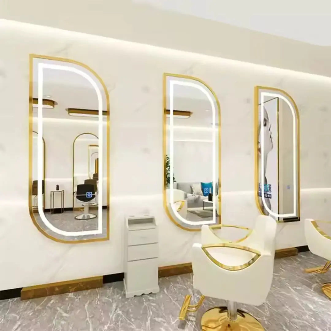 Mirror station with lights Klipp&Trim