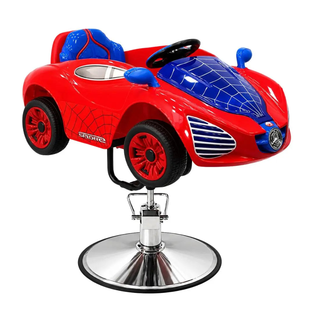 Kids Barber Chair Spider Car Red Klipp&Trim