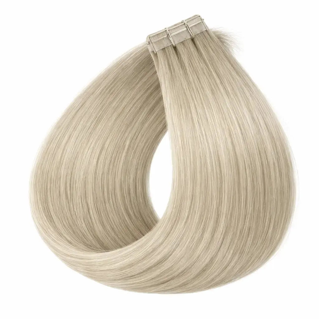 Tape-in Löshår 60 cm – Äkta Remy Double Drawn – Beige Ash Blonde 9.0–9.1 Extensions