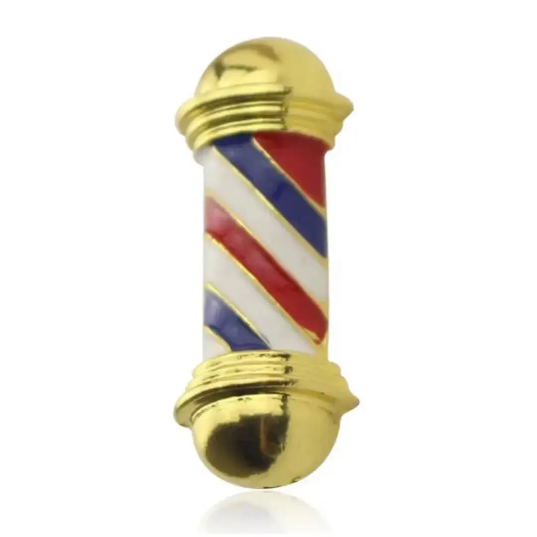 Frisör broscher guld Klipp&Trim