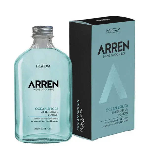Arren ocean spices aftershave lotion 200 ml i genomskinlig flaska med blå och svart kartong