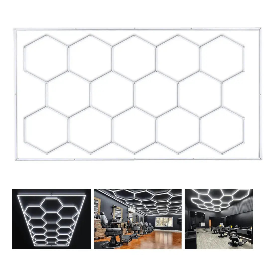 Led Hexagon Barber Shop Barrier Light Led Klipp&Trim
