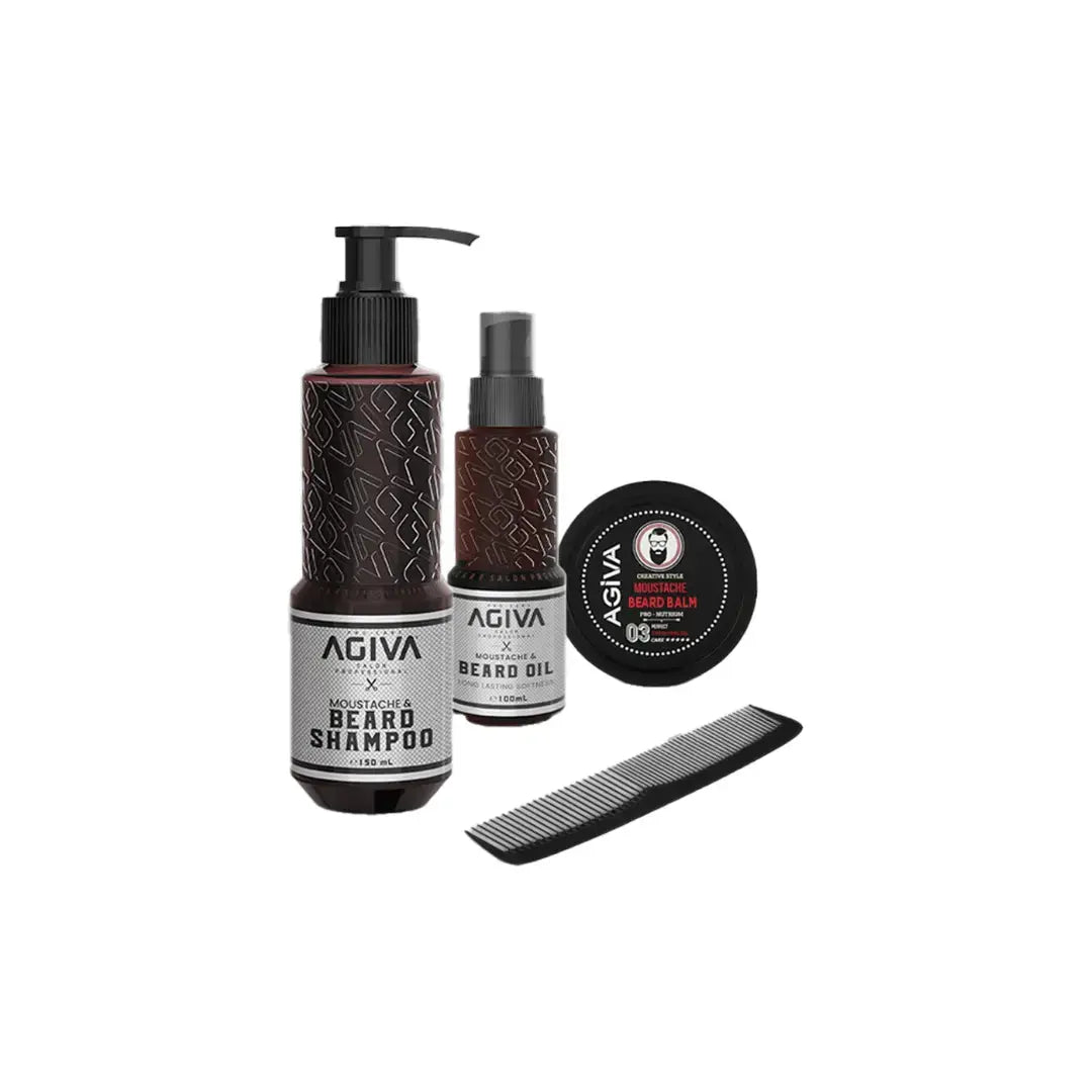 Skägg Mustasch Set AGIVA