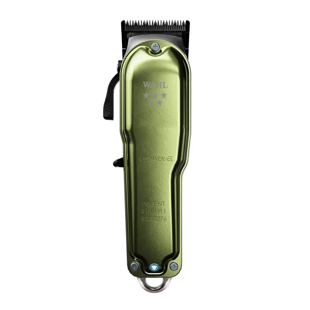 Wahl legend+ olivgrön klippmaskin med metallhölje och justeringsspak