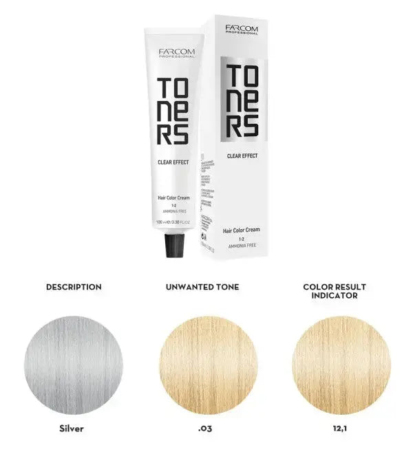 FARCOM Professional Toner Silver – 100 ml Farcom